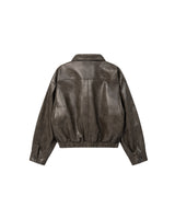 Gray Yankee Leather Jacket