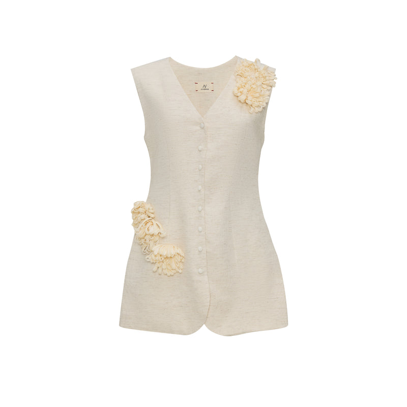 C?u Bông Linen Gilet AN HERITAGE ASTOUD