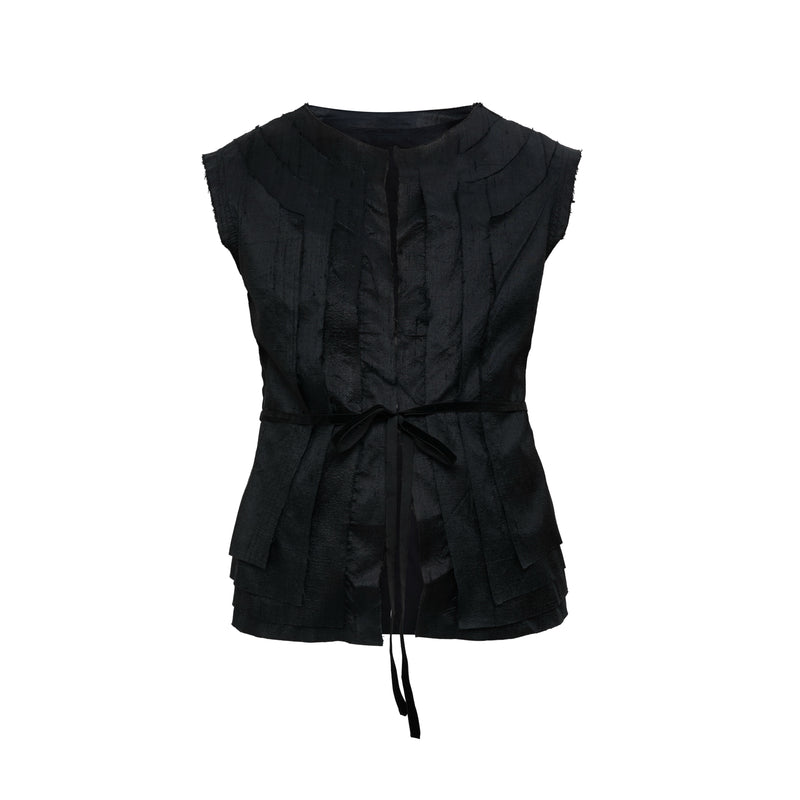 Caravelle Tussah Silk Gilet AN HERITAGE ASTOUD