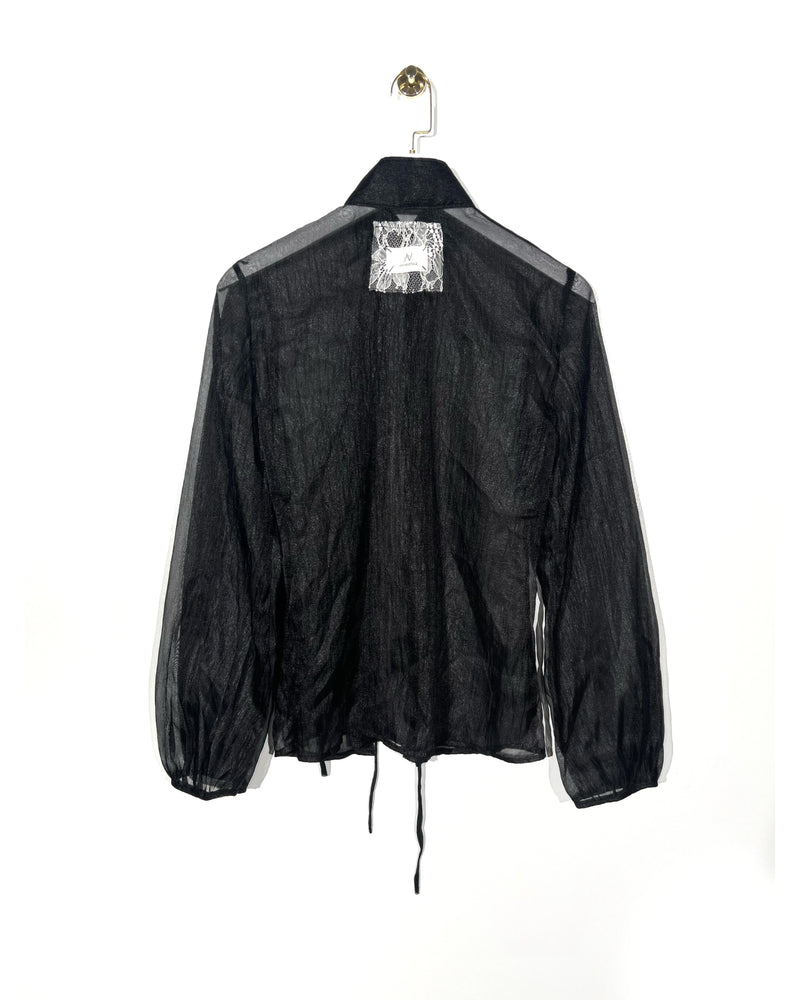 black-phấn-sương-chiffon-blouse an heritage astoud