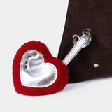 RED METAL HEART CHARM