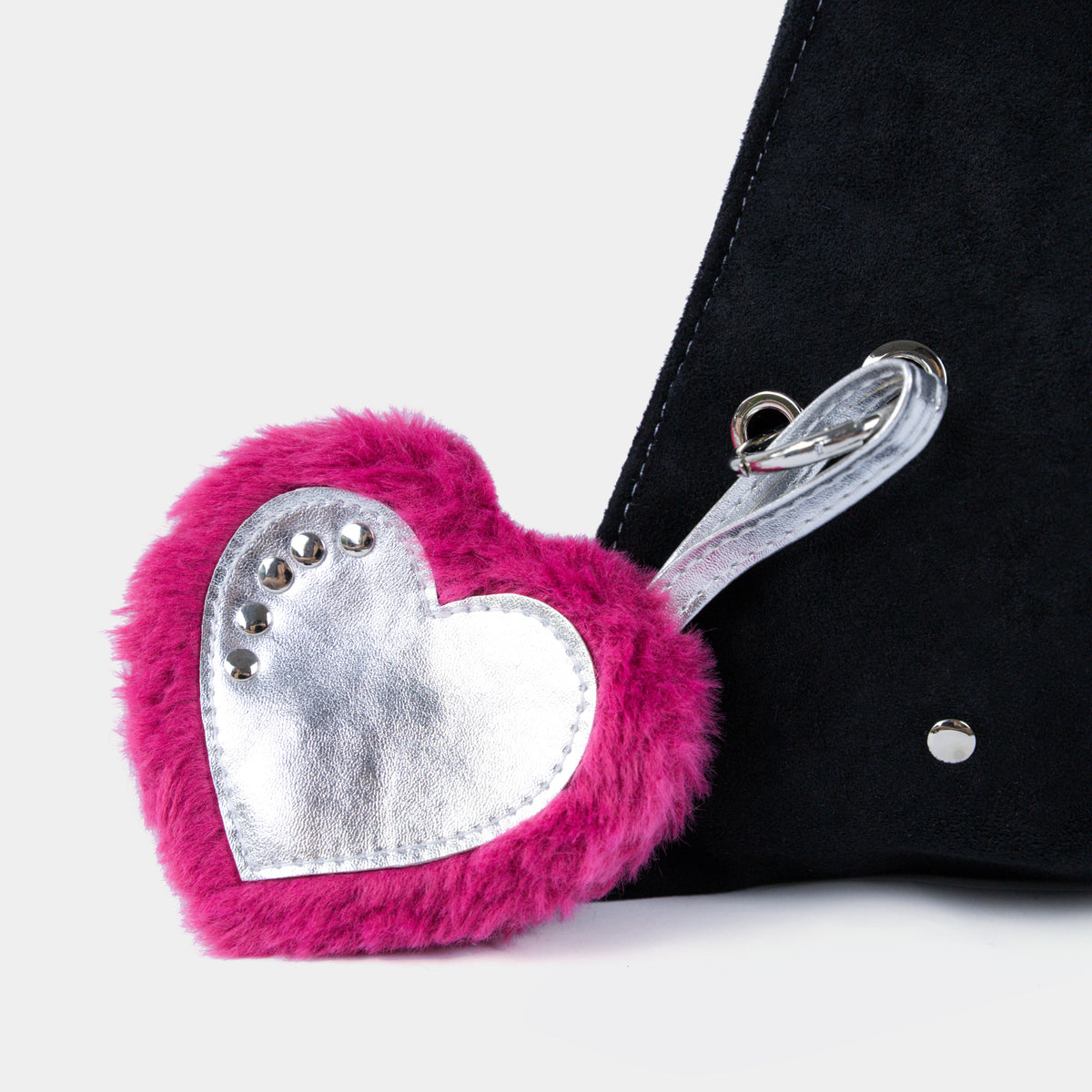 PINK METAL HEART CHARM