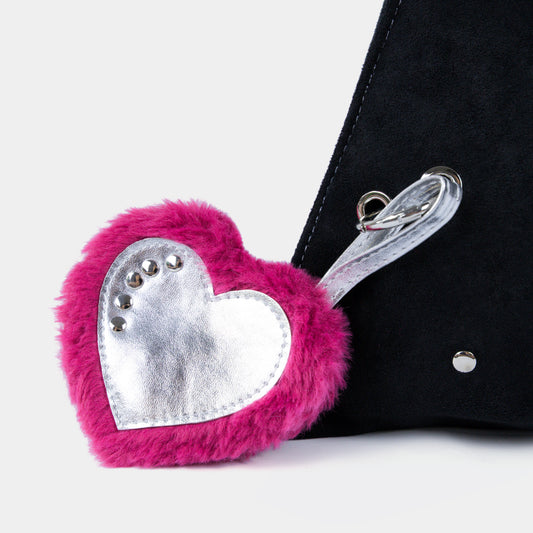 PINK METAL HEART CHARM
