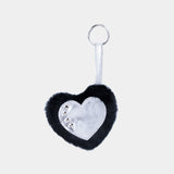 BLACK METAL HEART CHARM