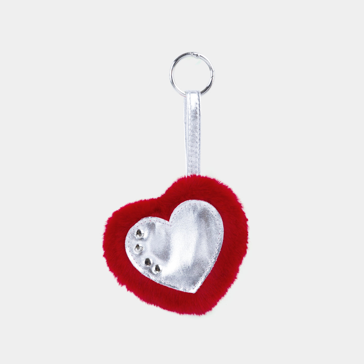 RED METAL HEART CHARM