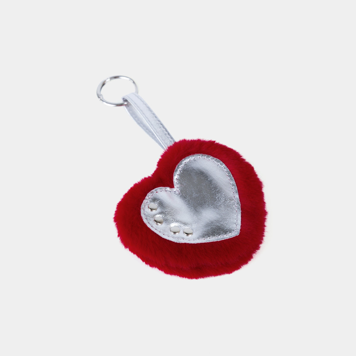 RED METAL HEART CHARM
