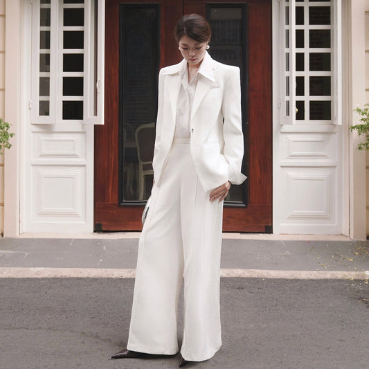 WHITE WIDE LEG PANTS