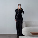 HIGH RISE BUTTONED PANTS