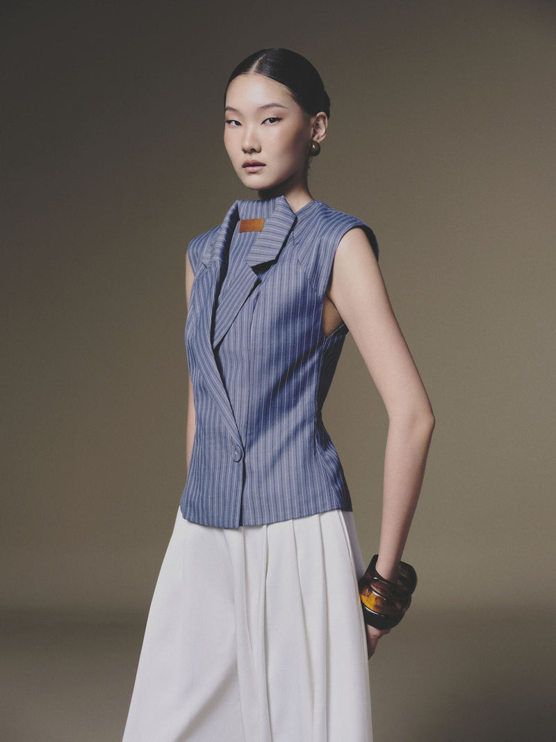 BLUE DOUBLE VEST