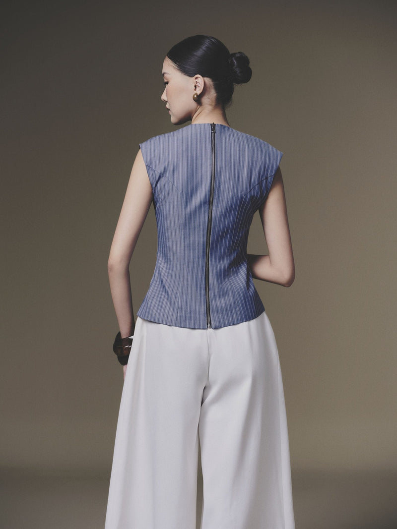 BLUE DOUBLE VEST
