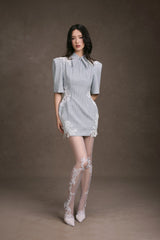LACE PATCH DRESS