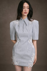LACE PATCH DRESS