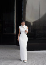 SLEEVELESS SHIRT DRESS