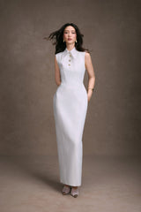 SLEEVELESS SHIRT DRESS