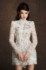PETAL BEADING DRESS