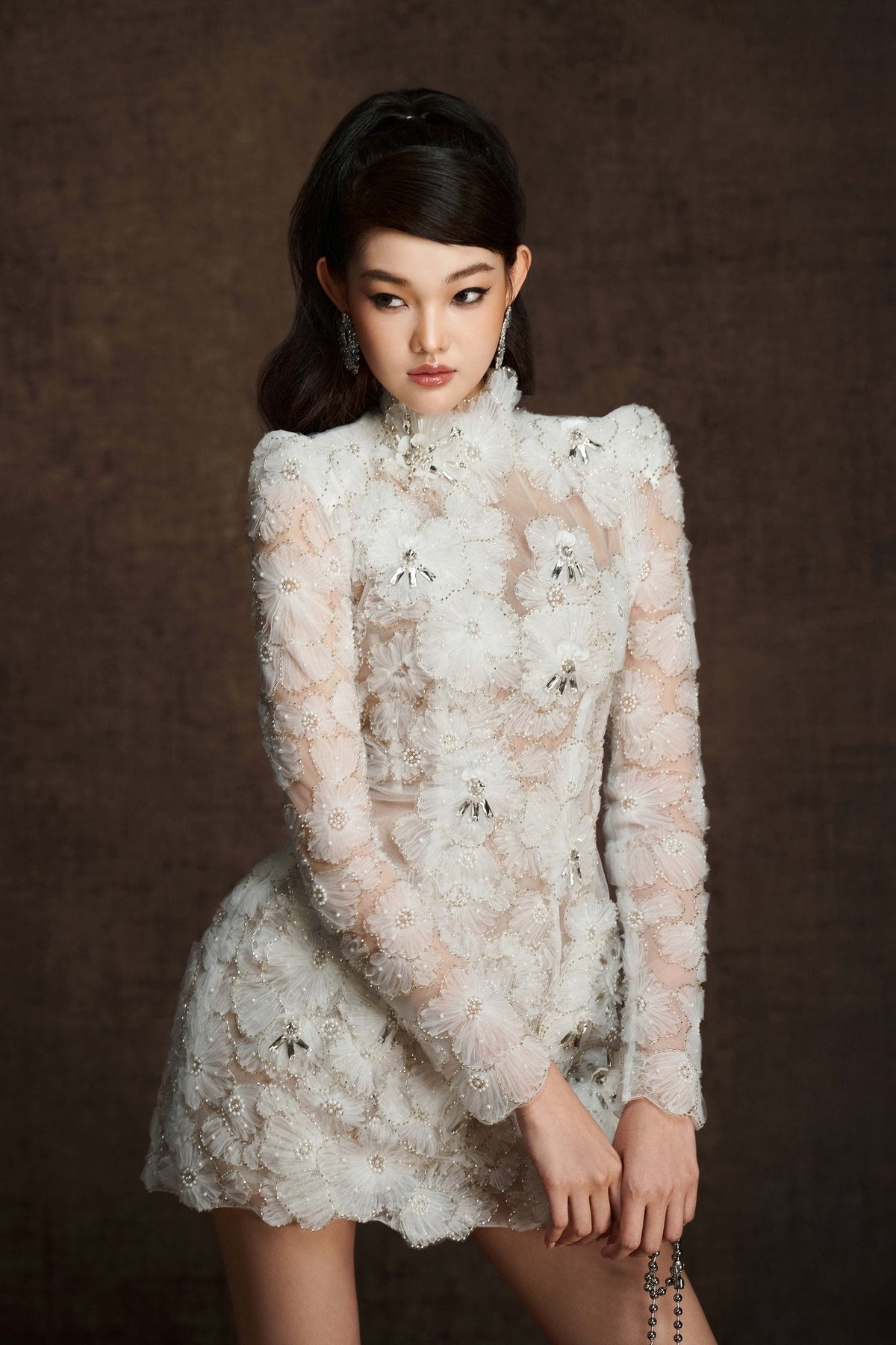 PETAL BEADING DRESS