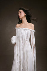 FRINGE LACE CORSET TOP