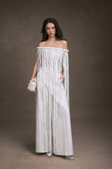FRINGE LACE CORSET TOP