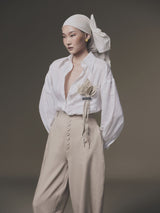 WHITE LINEN SHIRT