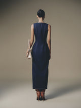 BLUE CROSS BUTTONED DRESS