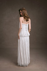 FRINGE LACE CORSET DRESS