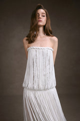 FRINGE LACE CORSET DRESS