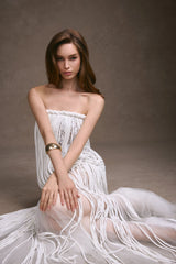 FRINGE LACE CORSET DRESS
