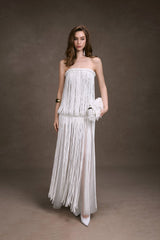 FRINGE LACE CORSET DRESS