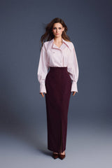 BUTTONS SCULPTED SKIRT