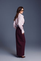 BUTTONS SCULPTED SKIRT