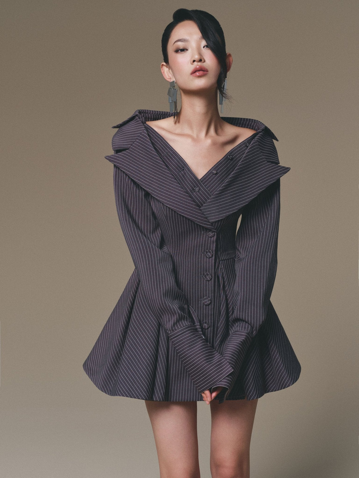 GREY SELENA DRESS