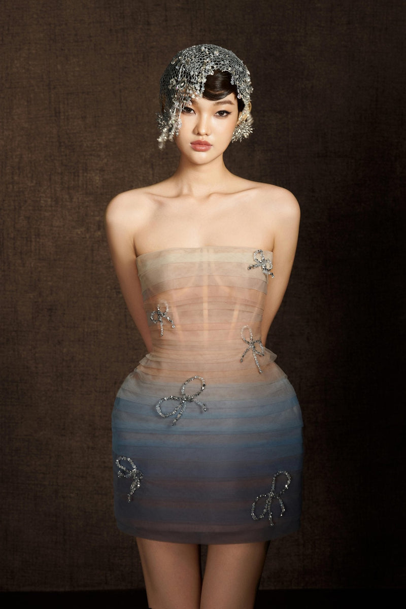 BLUE SHADING DRESS