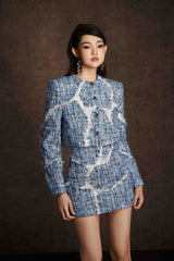 RIFTED CROP BLAZER