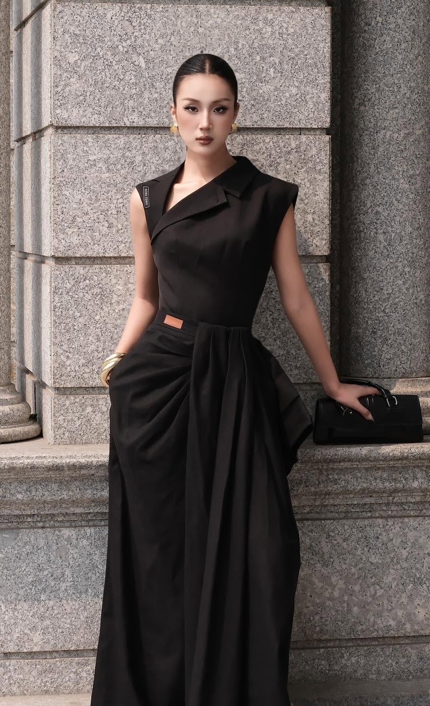 DIAGONAL PEPLUM TOP