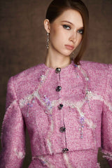 PINK RIFTED SKIRT