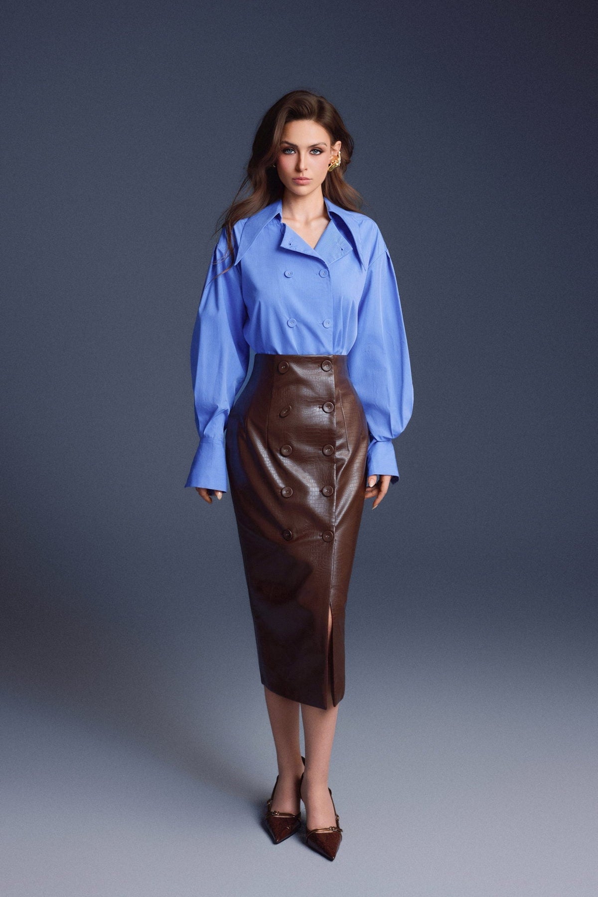 BLUE TAILORED SHIRT