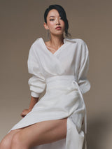 WHITE SAILING DRESS