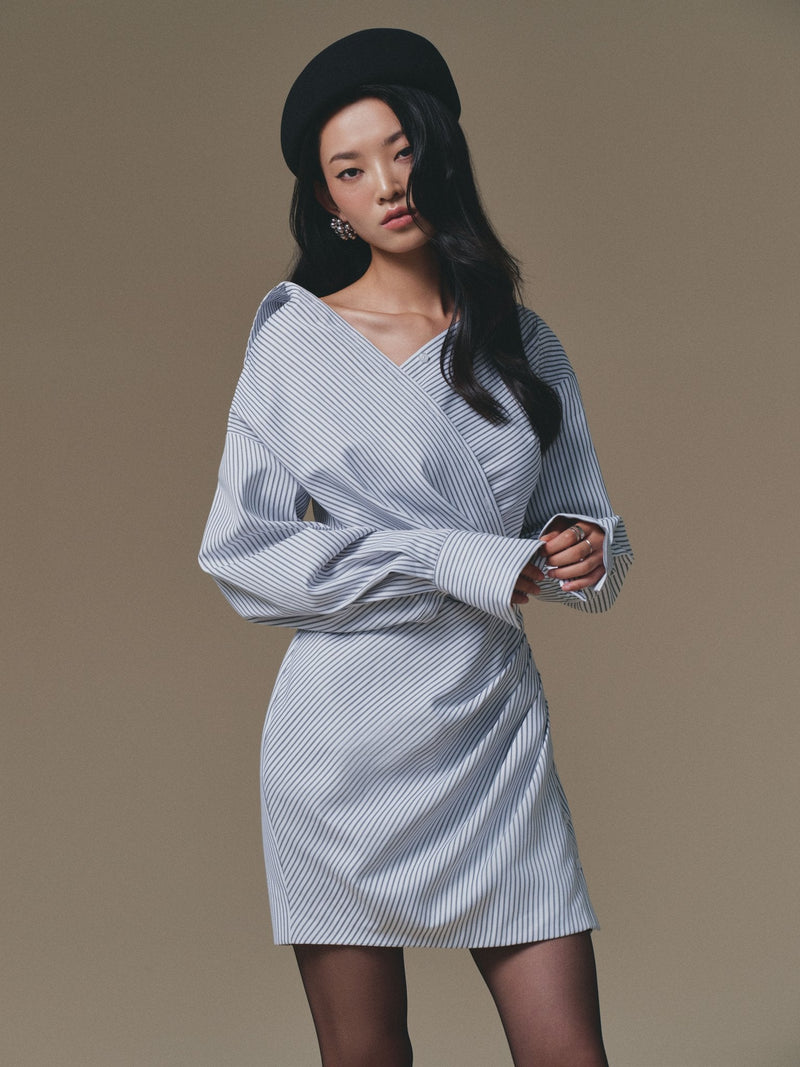 STRIPE SAILING MINI DRESS