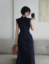BUTTON FRONT DRESS