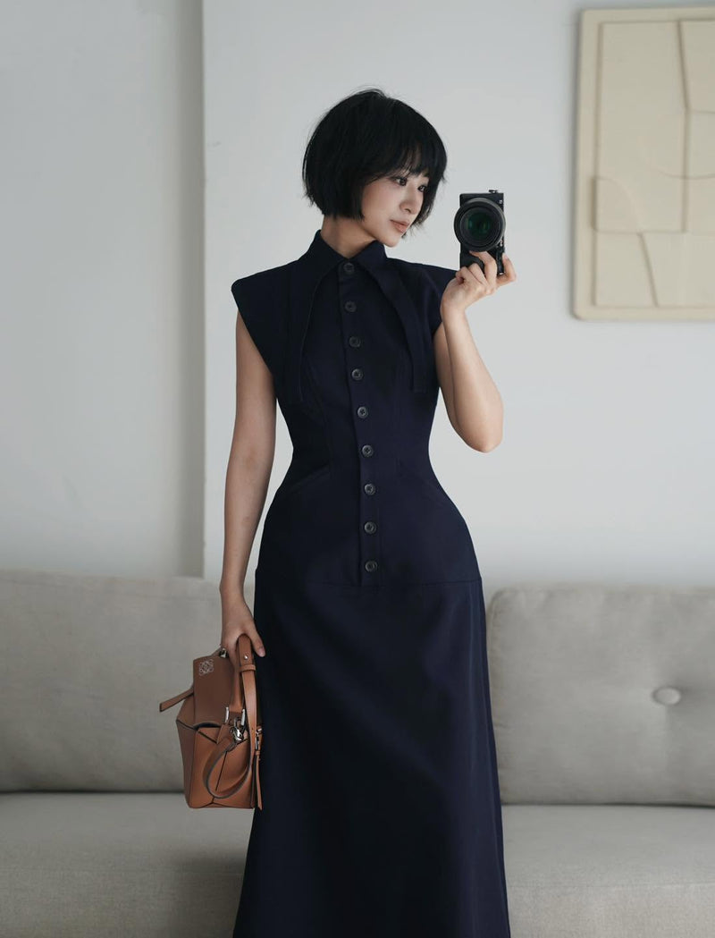 BUTTON FRONT DRESS