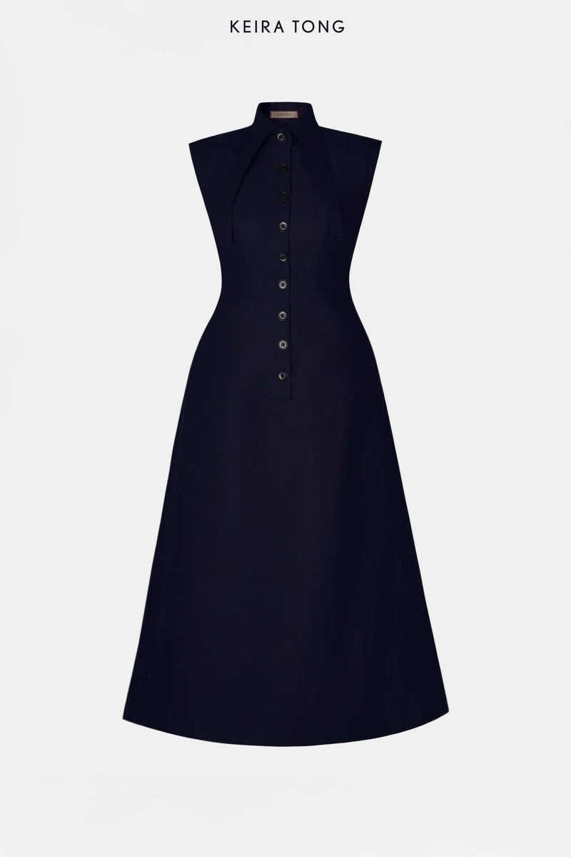 BUTTON FRONT DRESS