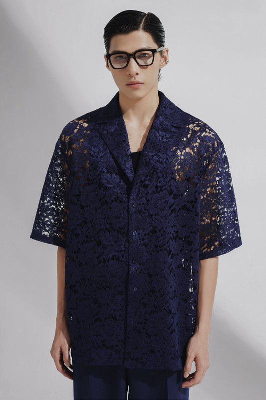 navy-lace-oversized-shirt-FORTYTHREE