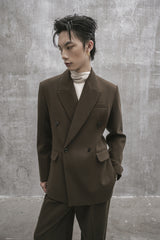 s25-unisex-dark-brown-wool-blazer fortythree astoud