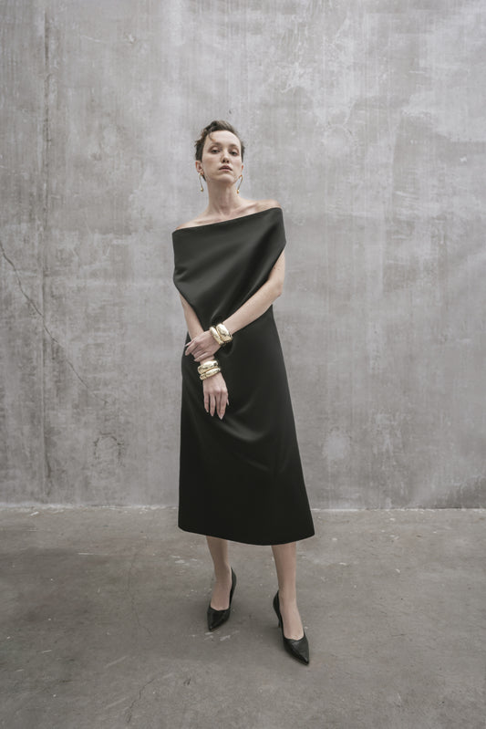 s25-womens-black-taffeta-dress fortythree astoud