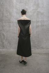 s25-womens-black-taffeta-dress fortythree astoud