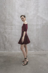 s25-womens-burgundy-wool-suiting-dress fortythree astoud