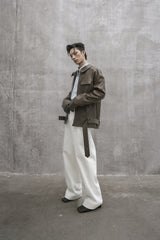 s25-unisex-chocolate-brown-vegan-leather-jacket fortythree astoud