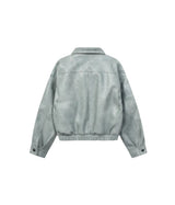 Light Blue Yankee Leather Jacket