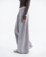 Grey Blue Stripes Luft Pants bunnyhill astoud