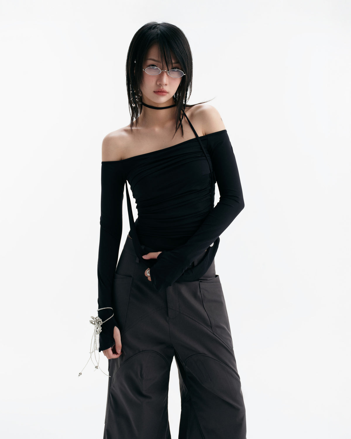 black melvin-long-sleeve-top bunnyhill astoud